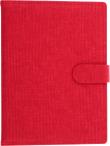 Opakowanie Kalendarz 2025 Sztruks A5 dzienny z zapięciem czerwony