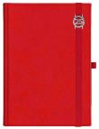 Opakowanie Kalendarz A5 tygodniowy z notesem Cross z gumką z azurową datówka Czerwony