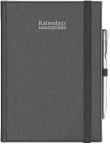 Okładka książki Kalendarz naucz. 2024/2025 A5 tyg. gumka czarny