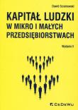 Okładka książki Kapitał ludzki w mikro i małych... w.II