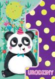Opakowanie Karnet A5 Urodziny roczek - Panda