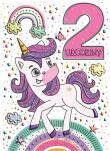 Opakowanie Karnet B6 Urodziny 2 - Jednorożec