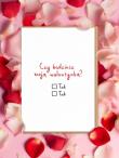 Opakowanie Karnet - czy będziesz moją walentynką?