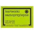 Opakowanie Karteczki samoprzylepne Fluo 50x75mm 100K zielone