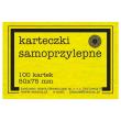 Opakowanie Karteczki samoprzylepne Fluo 50x75mm 100K żółte