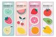 Opakowanie Karteczki samoprzylepne Fruits 75szt mix