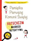 Katechizm młodego detektywa (obwoluta I Komunia). Autor: Sophie De Mullenheim, Sophie Chaussade. Dadada.pl Okładka książki Katechizm młodego detektywa (obwoluta I Komunia)
