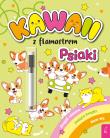 Kawaii z flamastrem. Psiaki. Autor: Klempas Patrycja. Dadada.pl Okładka książki Kawaii z flamastrem. Psiaki