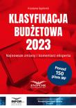 Klasyfikacja Budżetowa 2023. Autor: Gąsiorek Krystyna. Dadada.pl Okładka książki Klasyfikacja Budżetowa 2023