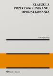 Klauzula przeciwko unikaniu opodatkowania. Autor: Mikołaj Kondej. Dadada.pl Okładka książki Klauzula przeciwko unikaniu opodatkowania