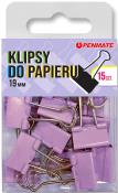 Opakowanie Klipsy do papieru Penmate Fiołkowe 19 mm TT8320