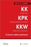 Kodeks karny. Kodeks postępowania karnego. Kodeks karny wykonawczy. 15 innych aktów prawnych. Edycja karna wyd. 48. Autor: Opracowanie zbiorowe. Dadada.pl Okładka książki Kodeks karny. Kodeks postępowania karnego. Kodeks karny wykonawczy. 15 innych aktów prawnych. Edycja karna wyd. 48