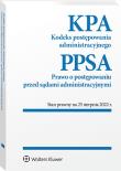 Okładka książki Kodeks postępowania administracyjnego. Prawo o postępowaniu przed sądami administracyjnymi. Przepisy