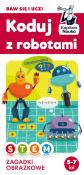 Koduj z robotami. Zagadki obrazków. Autor: Świć Anna. Dadada.pl Okładka książki Koduj z robotami. Zagadki obrazków
