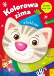 Kolorowa zima z kotkiem. Autor: Opracowanie zbiorowe. Dadada.pl Okładka książki Kolorowa zima z kotkiem