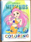 Opakowanie Kolorowanka A5 koło 20 kartek Urocze syrenki