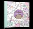 Kolorowanka Pusheen. Autor: Claire Belton. Dadada.pl Okładka książki Kolorowanka Pusheen