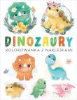Kolorowanka z naklejkami. Dinozaury. Autor: Beaumont Emilie, Nathalie Belineau. Dadada.pl Okładka książki Kolorowanka z naklejkami. Dinozaury