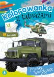 Kolorowanka z tatuażami. Pojazdy wojskowe. Autor: WYDAWNICTWO SKRZAT. Dadada.pl Okładka książki Kolorowanka z tatuażami. Pojazdy wojskowe