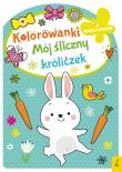 Kolorowanka z wykrojnikiem. Mój śliczny króliczek. Autor: Opracowanie zbiorowe. Dadada.pl Okładka książki Kolorowanka z wykrojnikiem. Mój śliczny króliczek