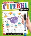 Kolorowe cyferki z pisakiem. Piszę i zmazuję od 5. Autor: Kaczyńska Agata. Dadada.pl Okładka książki Kolorowe cyferki z pisakiem. Piszę i zmazuję od 5