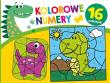 Kolorowe numery. Dinozaury. Autor:   Praca zbiorowa. Dadada.pl Okładka książki Kolorowe numery. Dinozaury
