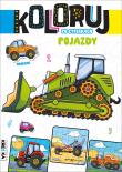 Okładka książki Koloruj po cyferkach pojazdy