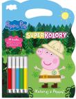 Koloruj z Peppą! Świnka Peppa. SuperKolory. Autor: Opracowanie zbiorowe. Dadada.pl Okładka książki Koloruj z Peppą! Świnka Peppa. SuperKolory