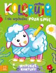 Okładka książki Koloruję i nie wychodzę poza linię - z owieczką. Wypukłe kontury