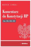 Komentarz do Konstytucji RP art. 131, 132, 133. Autor: Chmaj Marek. Dadada.pl Okładka książki Komentarz do Konstytucji RP art. 131, 132, 133