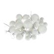 Opakowanie Komplet bombek białych - mix rozmiarów
