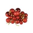 Opakowanie Komplet bombek dekorowanych mix rozmiarów czerw.