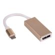 Konwerter Akyga AK-AD-56 (DisplayPort F - USB typu C M; 0,15m; kolor miedziany). Autor: Irena Brignull. Dadada.pl Okładka książki Konwerter Akyga AK-AD-56 (DisplayPort F - USB typu C M; 0,15m; kolor miedziany)