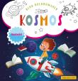 Kosmos. Blok kolorowanek z naklejkami. Autor: Opracowanie zbiorowe. Dadada.pl Okładka książki Kosmos. Blok kolorowanek z naklejkami