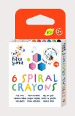 Kredki spiralne - 6 kolorów. Wydawca: AVENIR. Dadada.pl Opakowanie Kredki spiralne - 6 kolorów