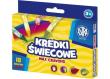 Kredki świecowe okrągłe Astra 18 kolorów. Wydawca: ASTRA art-pap. Dadada.pl Opakowanie Kredki świecowe okrągłe Astra 18 kolorów