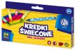 Kredki świecowe okrągłe Astra 24 kolory. Wydawca: ASTRA art-pap. Dadada.pl Opakowanie Kredki świecowe okrągłe Astra 24 kolory