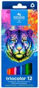 Opakowanie Kredki Triocolor Tygrys 12 kolorów