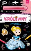 Królewny. Zdrapywanka z rysikiem. Autor: Kaczyńska Agata. Dadada.pl Okładka książki Królewny. Zdrapywanka z rysikiem