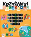 Krzyżówki obrazkowe z wesołym delfinkiem 6+. Autor: Beata Karlik. Dadada.pl Okładka książki Krzyżówki obrazkowe z wesołym delfinkiem 6+