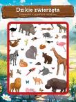 Okładka książki Książeczka z wypukłymi naklejkami Dzikie zwierzęta