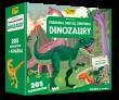 Książka i puzzle Poznawaj, baw się, odkrywaj Dinozaury 205 elementów. Autor: Irena Trevisan, Enrico Lorenzi. Dadada.pl Okładka książki Książka i puzzle Poznawaj, baw się, odkrywaj Dinozaury 205 elementów