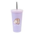 Opakowanie Kubek 500ml Pusheen metalowy z rurką VM03