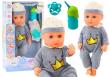 Lalka bobas w siwej piżamce siusiająca butelka. Wydawca: Leantoys. Dadada.pl Opakowanie Lalka bobas w siwej piżamce siusiająca butelka