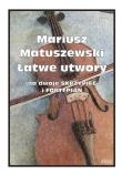 Łatwe utwory na dwoje skrzypiec i fortepian. Autor: Mariusz Matuszewski. Dadada.pl Okładka książki Łatwe utwory na dwoje skrzypiec i fortepian
