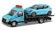Opakowanie Laweta Renault Clio blue 1:43 BBURAGO