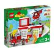Lego DUPLO 10970 Remiza strażacka i helikopter. Autor: Duplo. Dadada.pl Okładka książki Lego DUPLO 10970 Remiza strażacka i helikopter