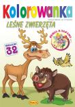 Okładka książki Leśne zwierzęta. Kolorowanka
