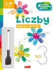 Liczby. Akademia mądrego dziecka. Rysuję i ścieram. Autor: Opracowanie zbiorowe. Dadada.pl Okładka książki Liczby. Akademia mądrego dziecka. Rysuję i ścieram