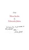 Okładka książki Listy Maxa Jacoba do Edmonda Jabesa